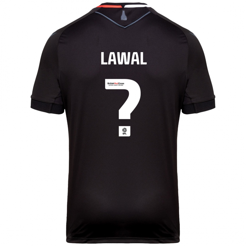 Børn Bosun Lawal #0 Sort Udebane Spillertrøjer 2024/25 Trøje T-Shirt