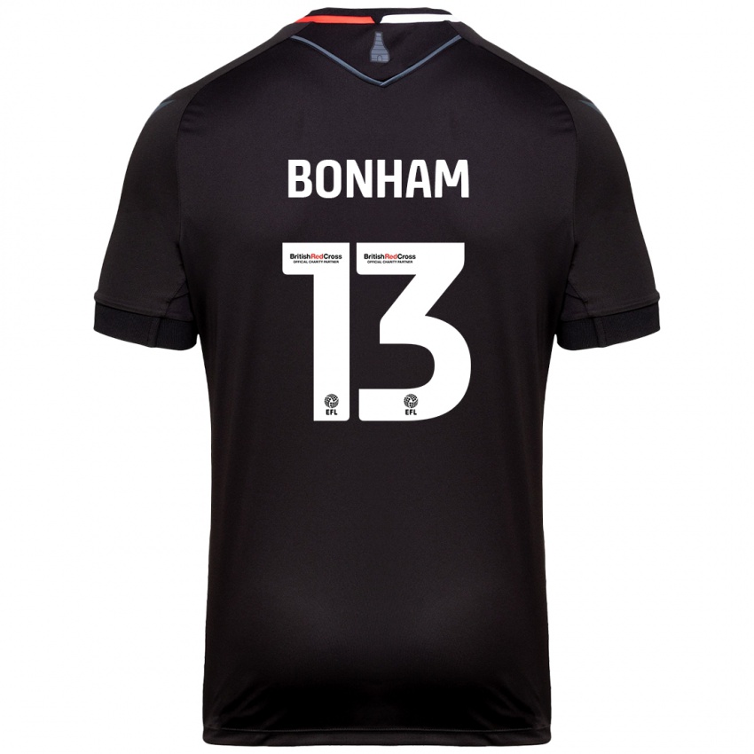 Børn Jack Bonham #13 Sort Udebane Spillertrøjer 2024/25 Trøje T-Shirt