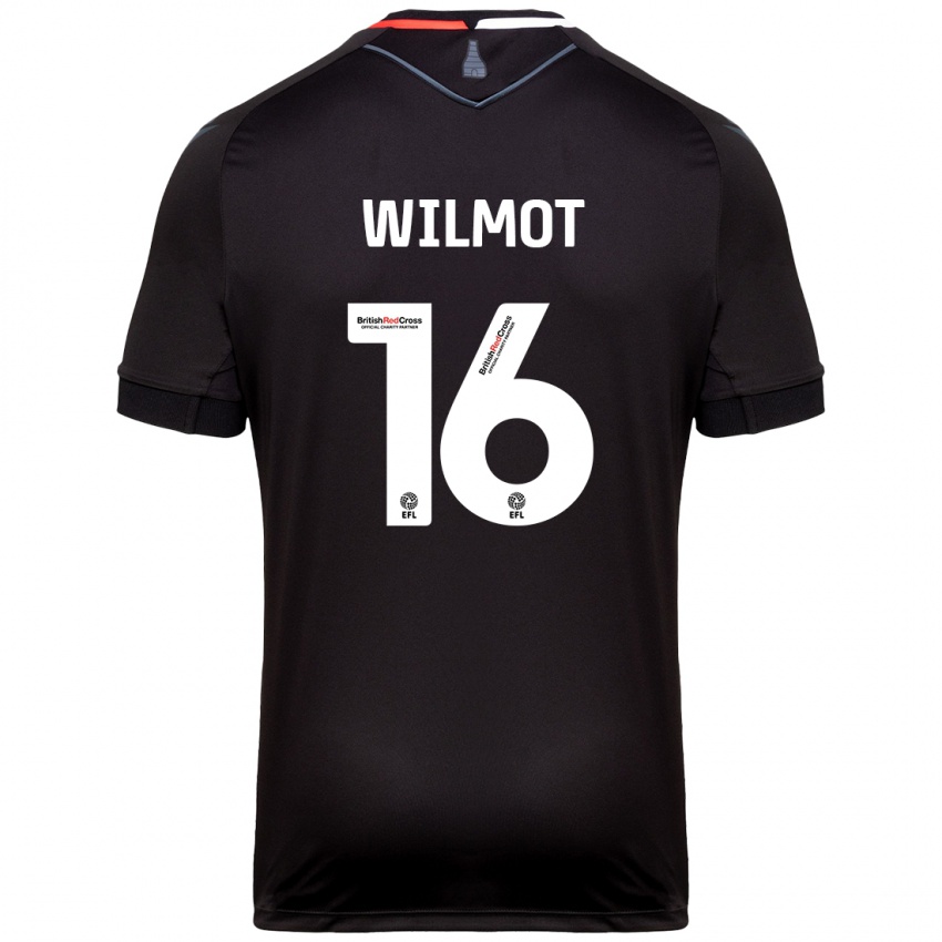 Børn Ben Wilmot #16 Sort Udebane Spillertrøjer 2024/25 Trøje T-Shirt