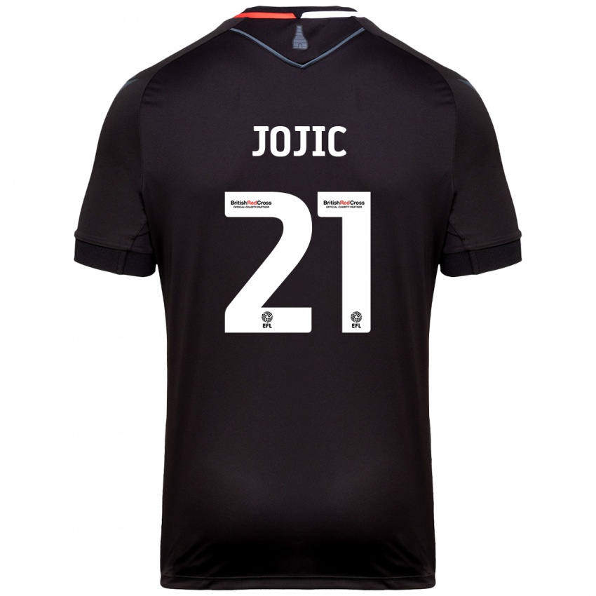 Børn Nikola Jojic #21 Sort Udebane Spillertrøjer 2024/25 Trøje T-Shirt