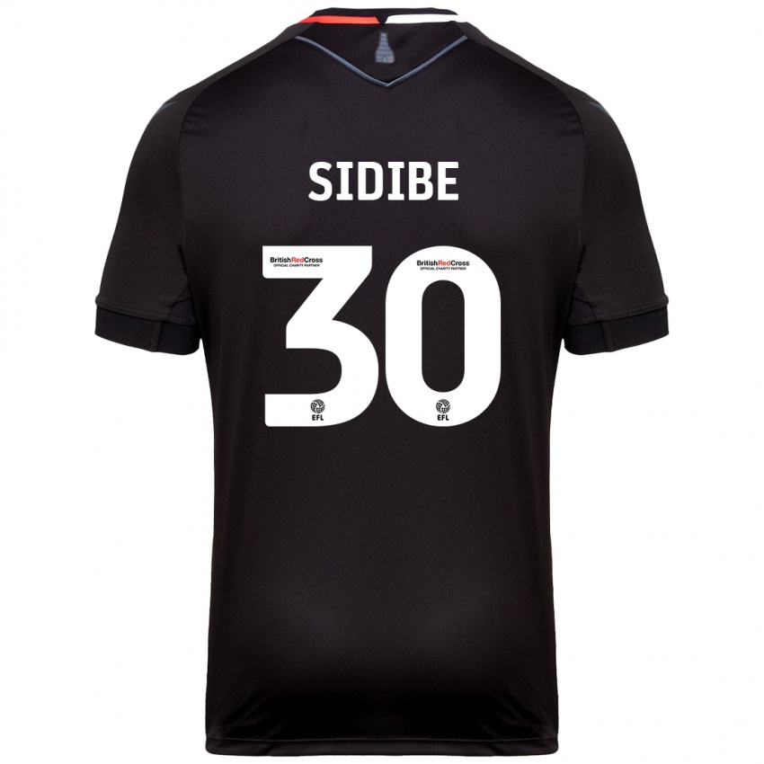 Børn Souleymane Sidibe #30 Sort Udebane Spillertrøjer 2024/25 Trøje T-Shirt