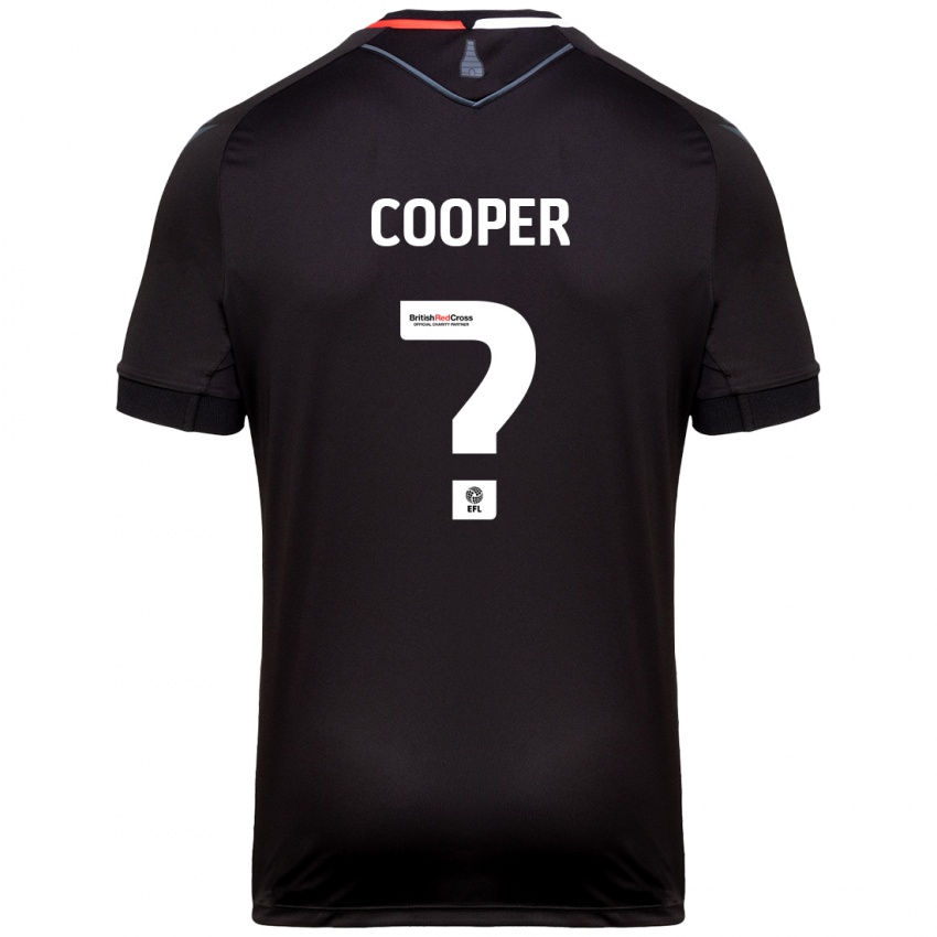 Børn Noah Cooper #0 Sort Udebane Spillertrøjer 2024/25 Trøje T-Shirt