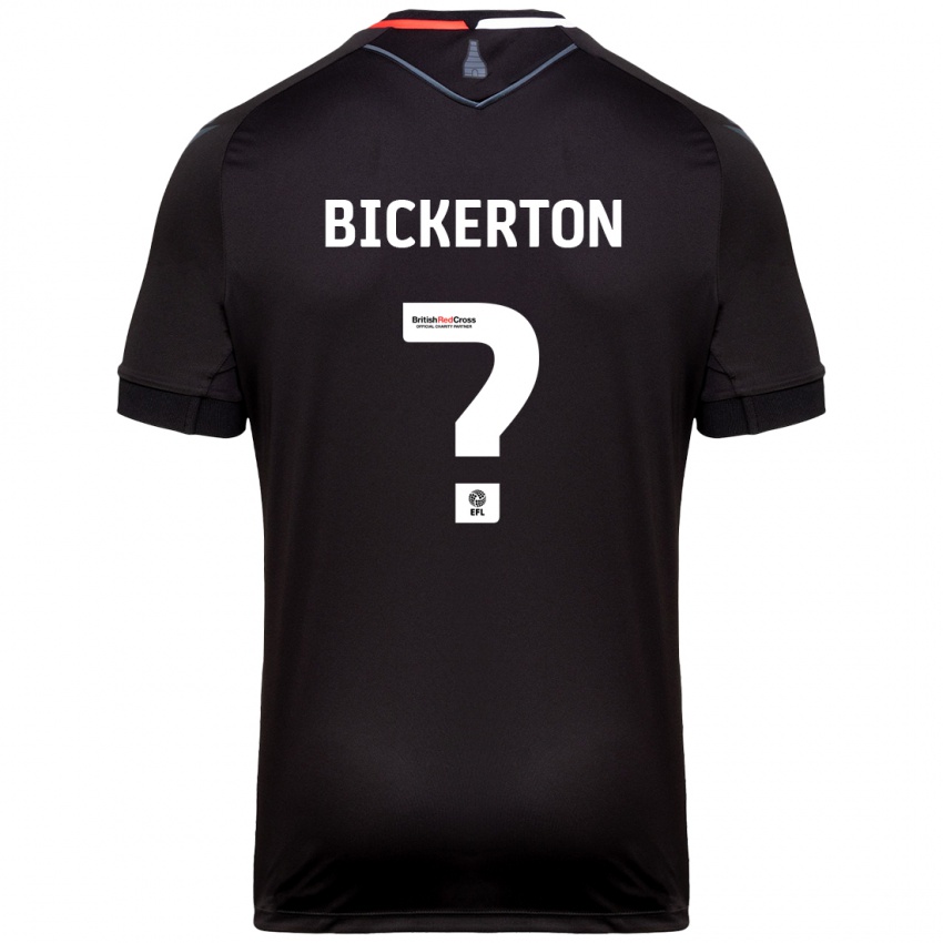 Børn Josh Bickerton #0 Sort Udebane Spillertrøjer 2024/25 Trøje T-Shirt