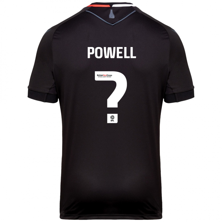 Børn Owen Powell #0 Sort Udebane Spillertrøjer 2024/25 Trøje T-Shirt