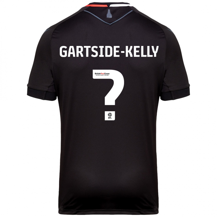 Børn Gabriel Gartside-Kelly #0 Sort Udebane Spillertrøjer 2024/25 Trøje T-Shirt