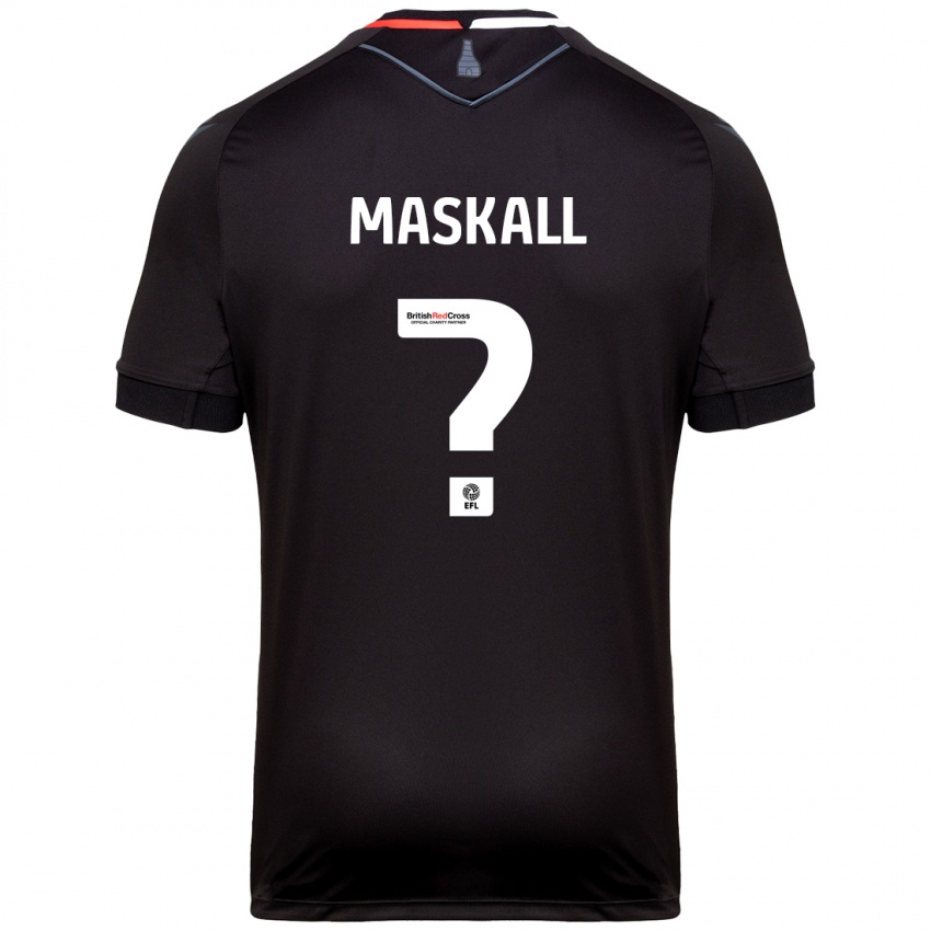 Børn Josh Maskall #0 Sort Udebane Spillertrøjer 2024/25 Trøje T-Shirt