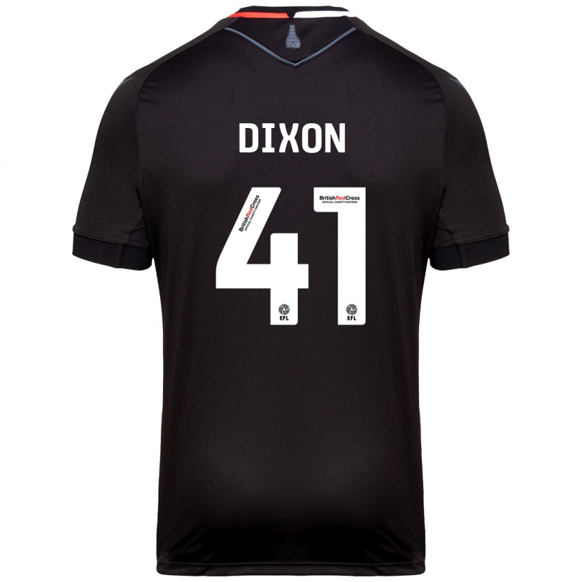 Børn Jaden Dixon #41 Sort Udebane Spillertrøjer 2024/25 Trøje T-Shirt