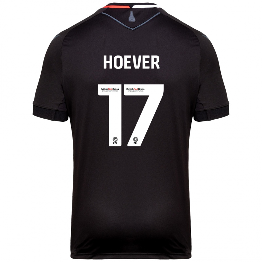 Børn Ki-Jana Hoever #17 Sort Udebane Spillertrøjer 2024/25 Trøje T-Shirt