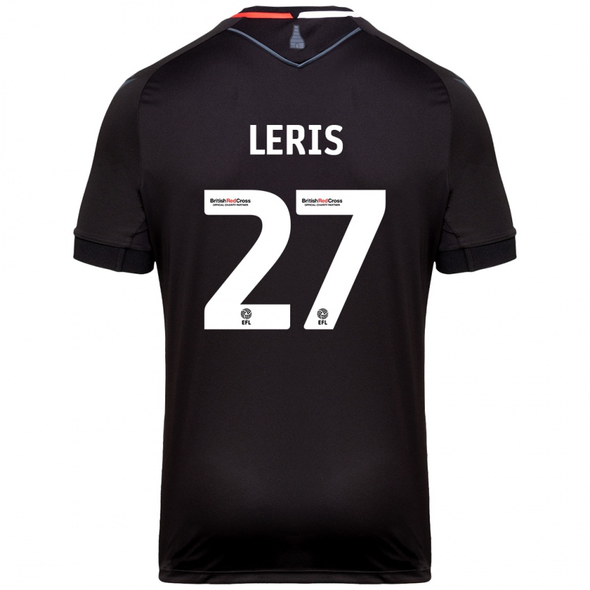 Børn Mehdi Léris #27 Sort Udebane Spillertrøjer 2024/25 Trøje T-Shirt