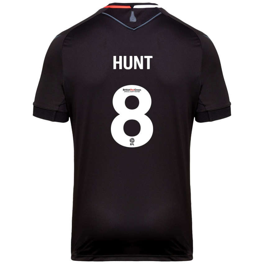 Børn Abby Hunt #8 Sort Udebane Spillertrøjer 2024/25 Trøje T-Shirt