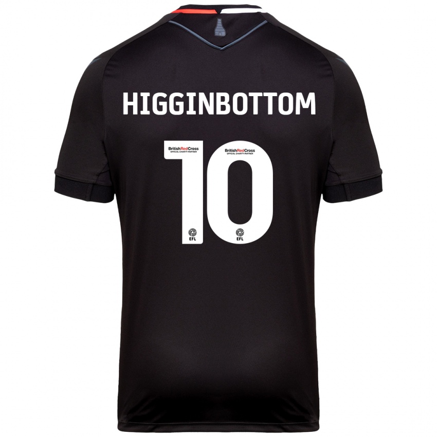 Børn Alice Higginbottom #10 Sort Udebane Spillertrøjer 2024/25 Trøje T-Shirt