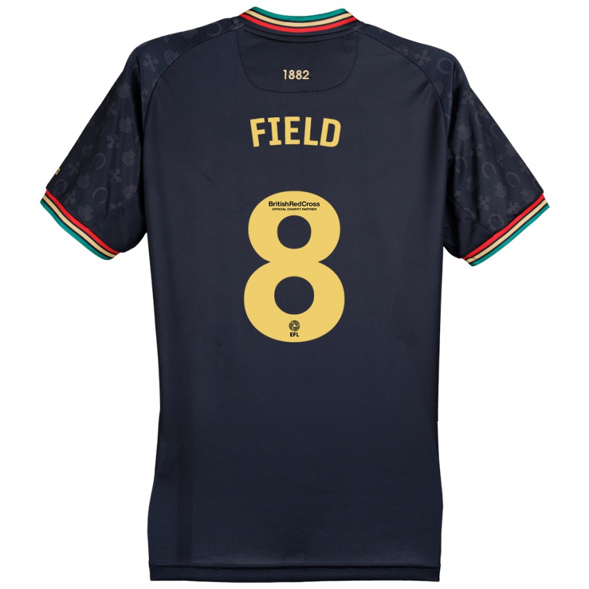 Børn Sam Field #8 Mørk Marineblå Udebane Spillertrøjer 2024/25 Trøje T-Shirt