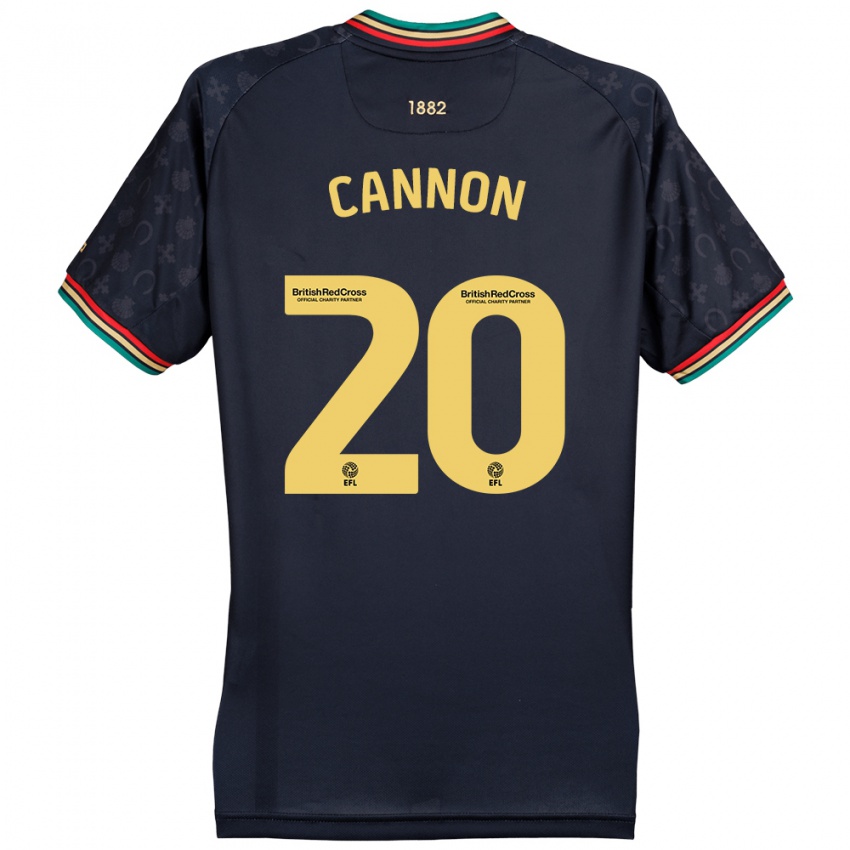 Børn Reggie Cannon #20 Mørk Marineblå Udebane Spillertrøjer 2024/25 Trøje T-Shirt