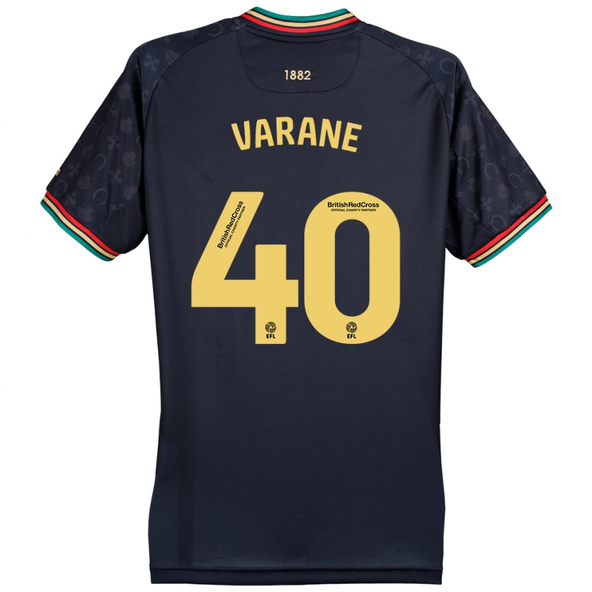 Børn Jonathan Varane #40 Mørk Marineblå Udebane Spillertrøjer 2024/25 Trøje T-Shirt