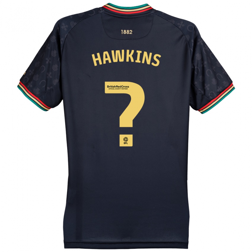 Børn Henry Hawkins #0 Mørk Marineblå Udebane Spillertrøjer 2024/25 Trøje T-Shirt