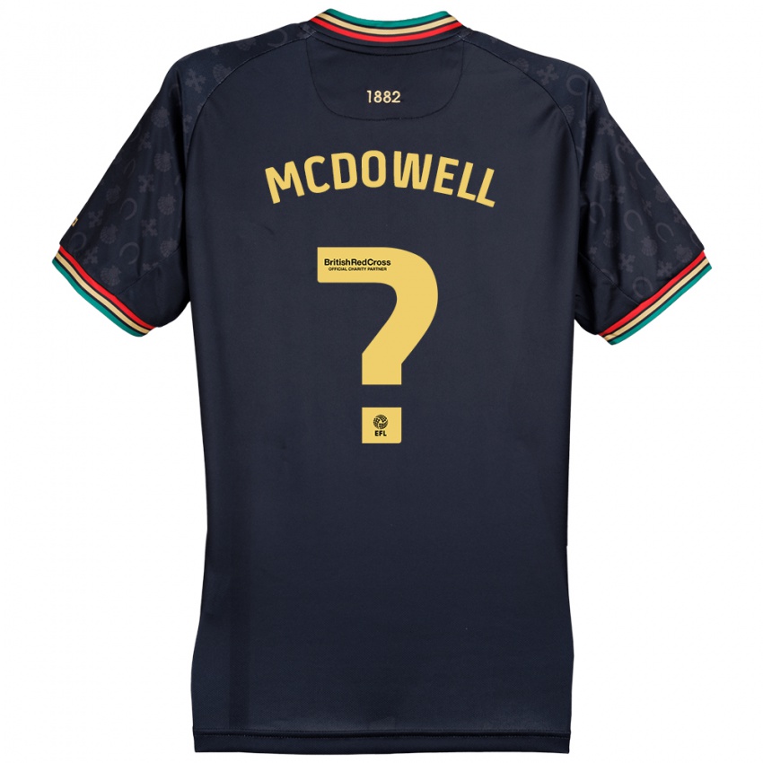 Børn Jack Mcdowell #0 Mørk Marineblå Udebane Spillertrøjer 2024/25 Trøje T-Shirt