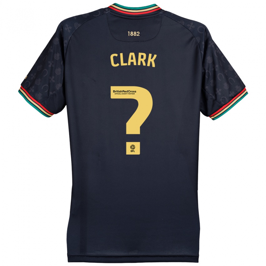 Børn Conor Clark #0 Mørk Marineblå Udebane Spillertrøjer 2024/25 Trøje T-Shirt