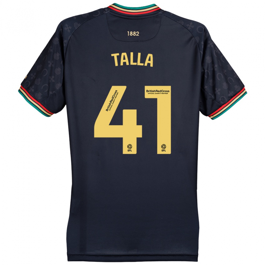 Børn Lorent Talla #41 Mørk Marineblå Udebane Spillertrøjer 2024/25 Trøje T-Shirt