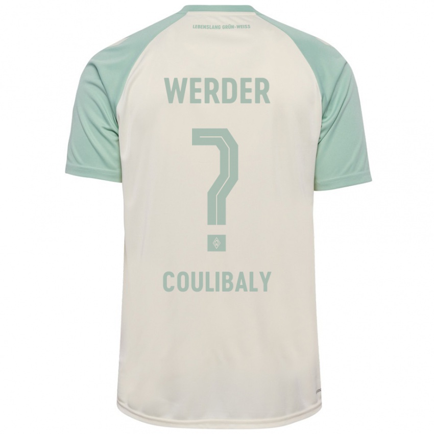 Børn Karim Coulibaly #0 Råhvid Lysegrøn Udebane Spillertrøjer 2024/25 Trøje T-Shirt