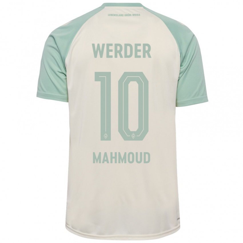 Børn Tuana Mahmoud #10 Råhvid Lysegrøn Udebane Spillertrøjer 2024/25 Trøje T-Shirt