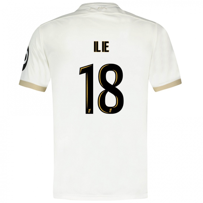 Børn Rareș Ilie #18 Hvidguld Udebane Spillertrøjer 2024/25 Trøje T-Shirt