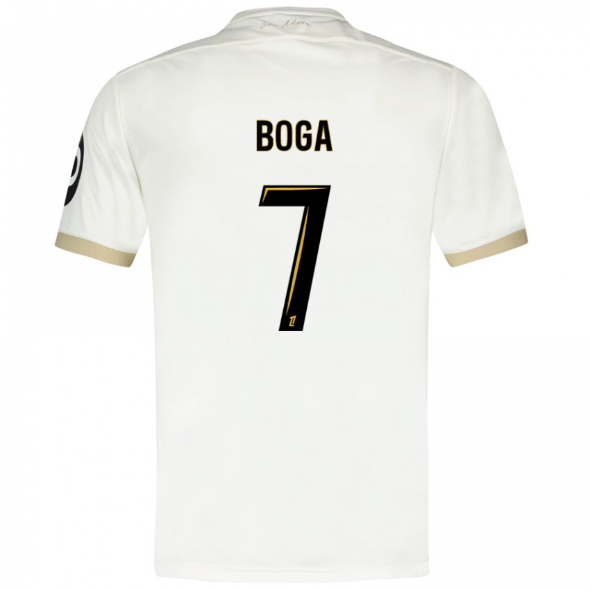 Børn Jérémie Boga #7 Hvidguld Udebane Spillertrøjer 2024/25 Trøje T-Shirt