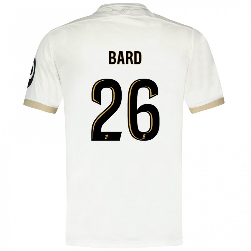 Børn Melvin Bard #26 Hvidguld Udebane Spillertrøjer 2024/25 Trøje T-Shirt