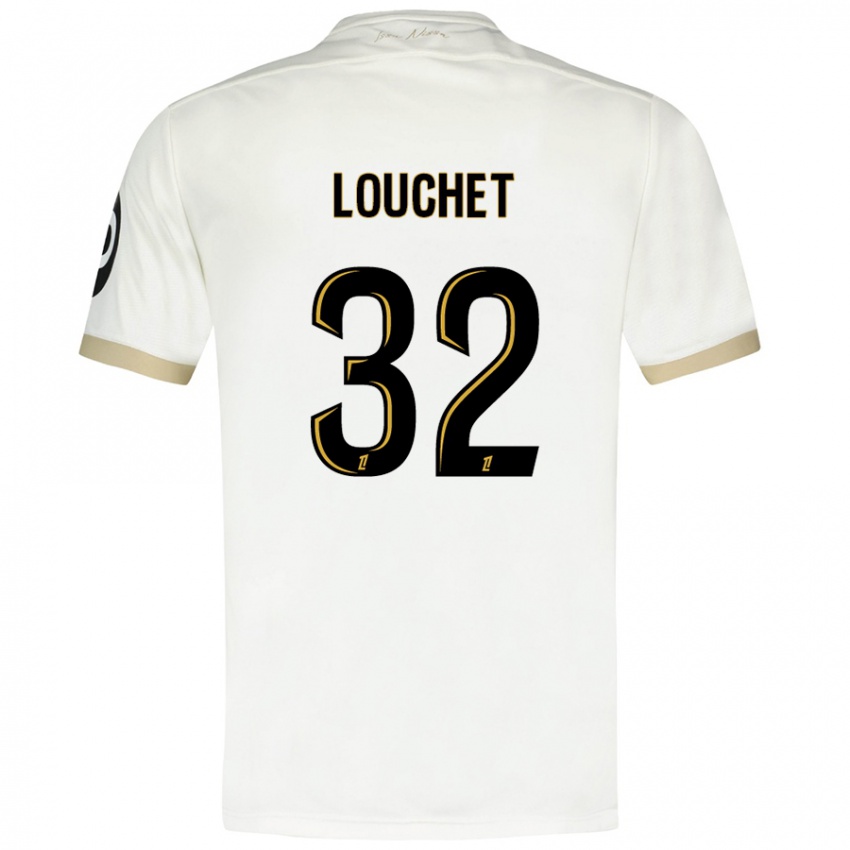 Børn Tom Louchet #32 Hvidguld Udebane Spillertrøjer 2024/25 Trøje T-Shirt