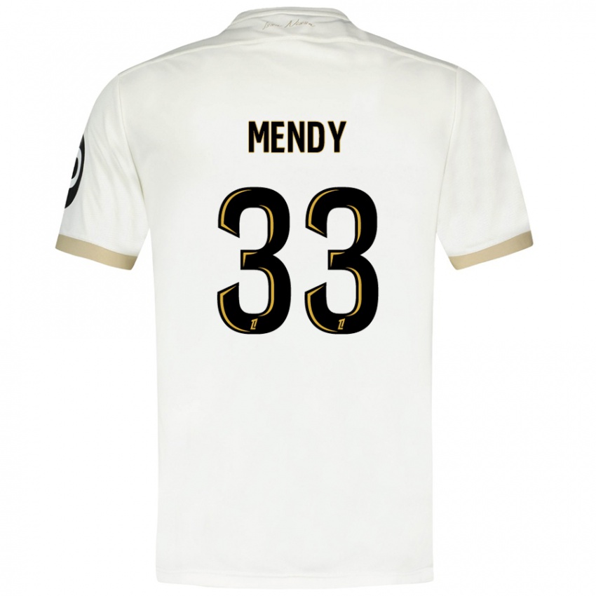 Børn Antoine Mendy #33 Hvidguld Udebane Spillertrøjer 2024/25 Trøje T-Shirt