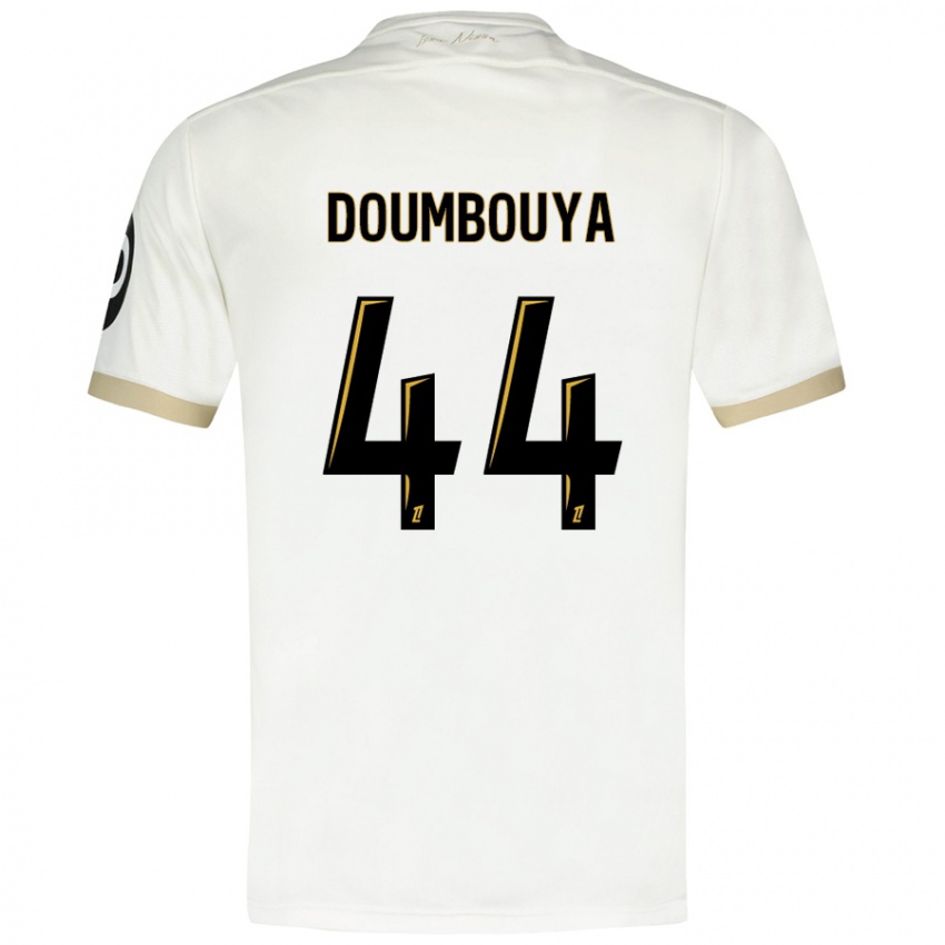 Børn Amidou Doumbouya #44 Hvidguld Udebane Spillertrøjer 2024/25 Trøje T-Shirt