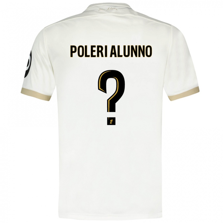 Børn Mathis Poleri Alunno #0 Hvidguld Udebane Spillertrøjer 2024/25 Trøje T-Shirt