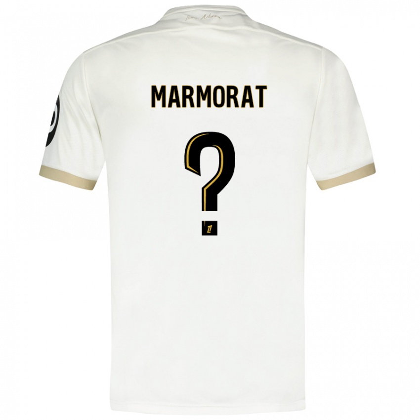 Børn Mathéo Marmorat #0 Hvidguld Udebane Spillertrøjer 2024/25 Trøje T-Shirt