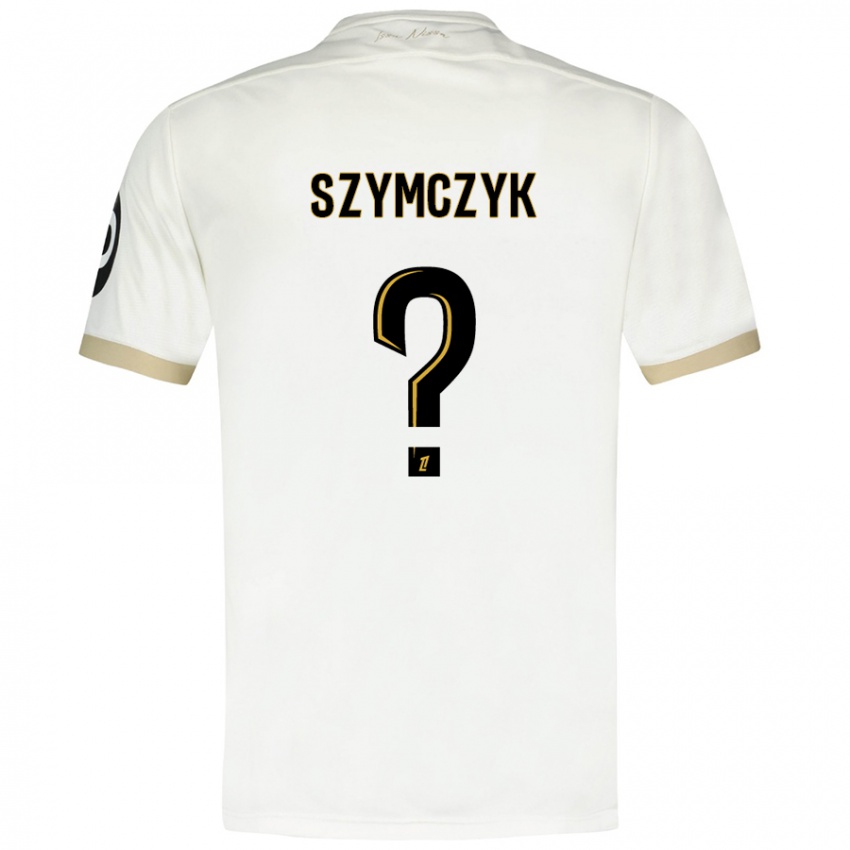 Børn Kacper Szymczyk #0 Hvidguld Udebane Spillertrøjer 2024/25 Trøje T-Shirt