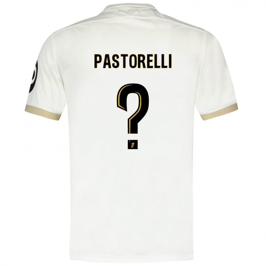 Børn Julien Pastorelli #0 Hvidguld Udebane Spillertrøjer 2024/25 Trøje T-Shirt