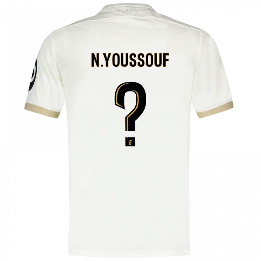 Børn Naké Youssouf #0 Hvidguld Udebane Spillertrøjer 2024/25 Trøje T-Shirt