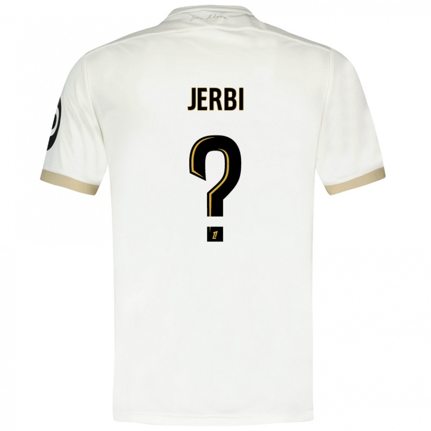 Børn Rayan Jerbi #0 Hvidguld Udebane Spillertrøjer 2024/25 Trøje T-Shirt