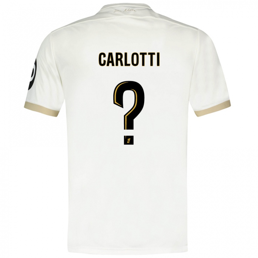 Børn Mathis Carlotti #0 Hvidguld Udebane Spillertrøjer 2024/25 Trøje T-Shirt