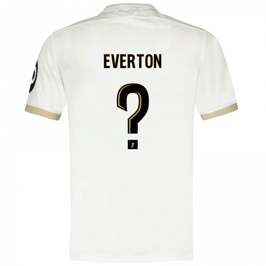 Børn Everton #0 Hvidguld Udebane Spillertrøjer 2024/25 Trøje T-Shirt