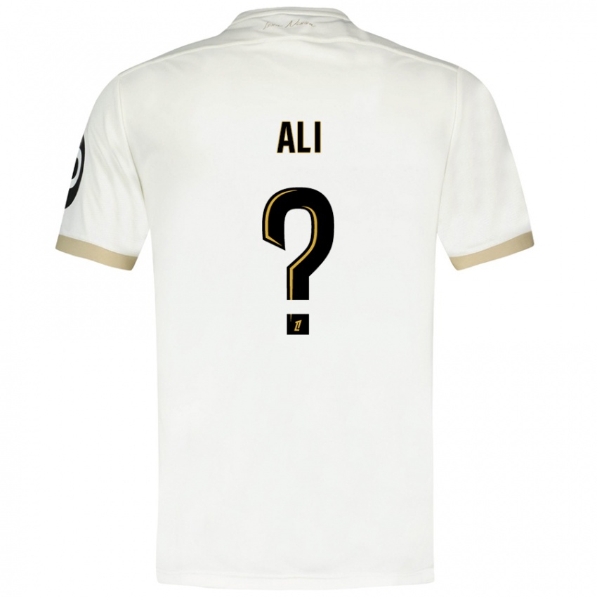 Børn Kéfren Ali #0 Hvidguld Udebane Spillertrøjer 2024/25 Trøje T-Shirt