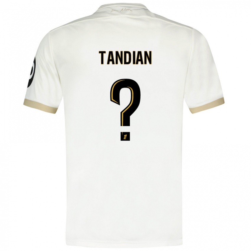 Børn Elage Tandian #0 Hvidguld Udebane Spillertrøjer 2024/25 Trøje T-Shirt