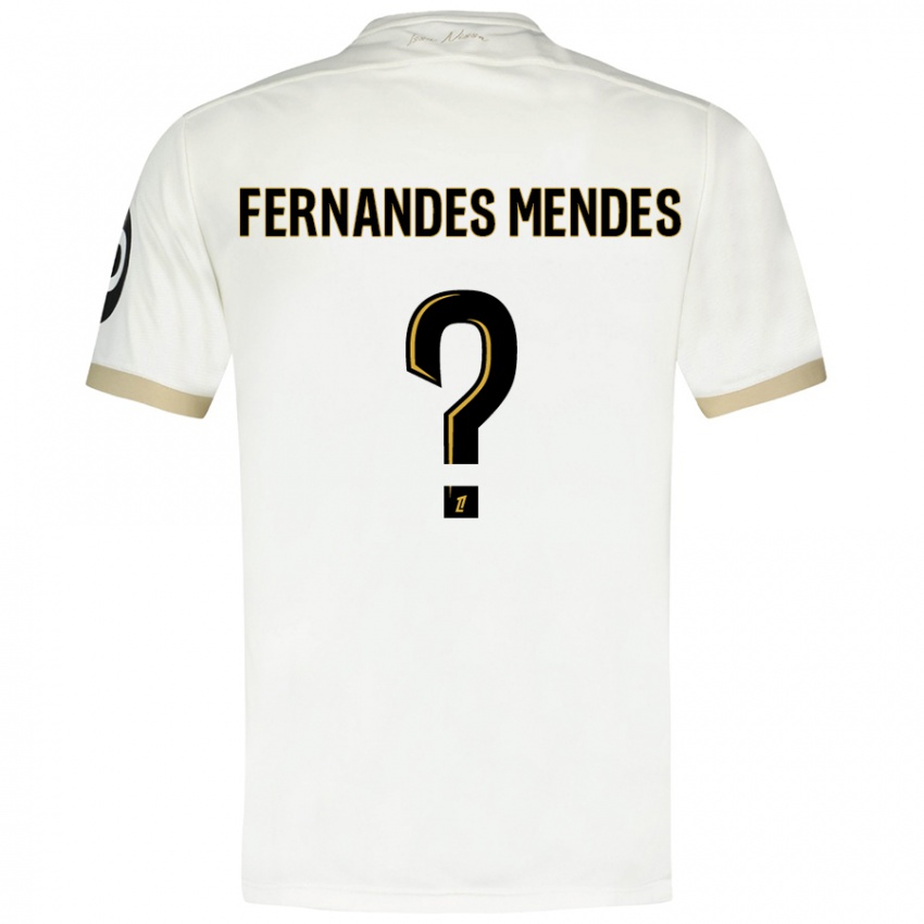 Børn Mathis Fernandes Mendes #0 Hvidguld Udebane Spillertrøjer 2024/25 Trøje T-Shirt