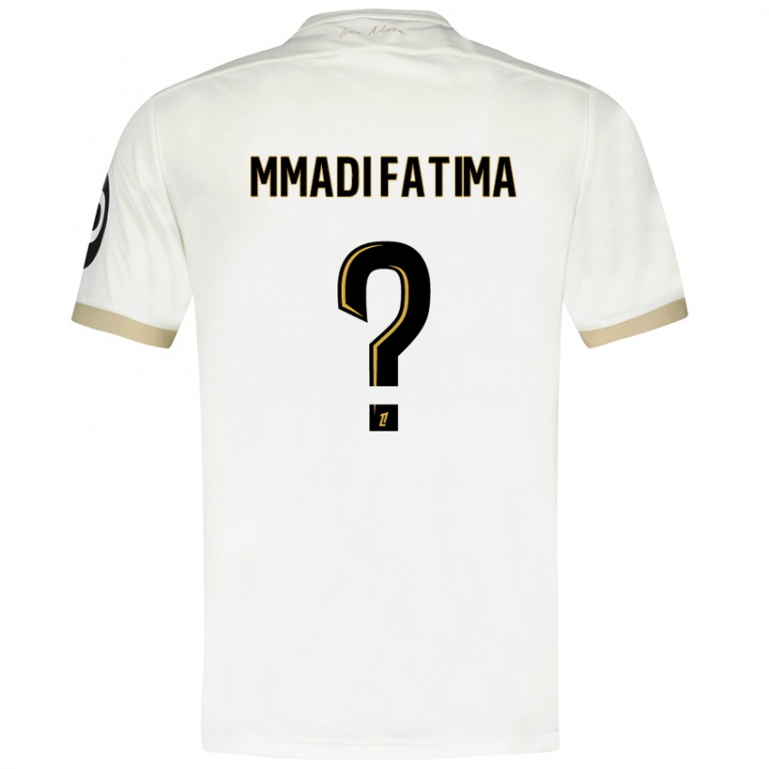 Børn Ismael Mmadi Fatima #0 Hvidguld Udebane Spillertrøjer 2024/25 Trøje T-Shirt