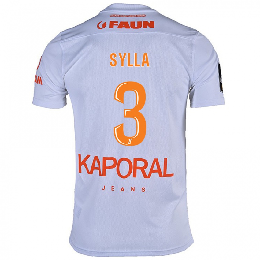 Børn Issiaga Sylla #3 Hvid Udebane Spillertrøjer 2024/25 Trøje T-Shirt