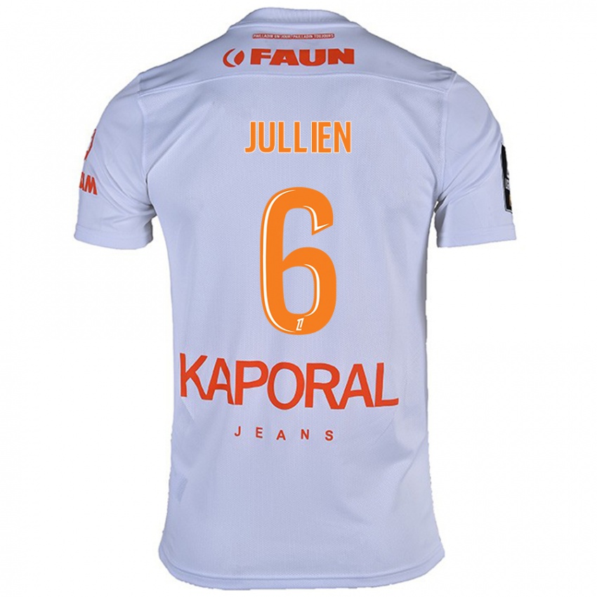 Børn Christopher Jullien #6 Hvid Udebane Spillertrøjer 2024/25 Trøje T-Shirt