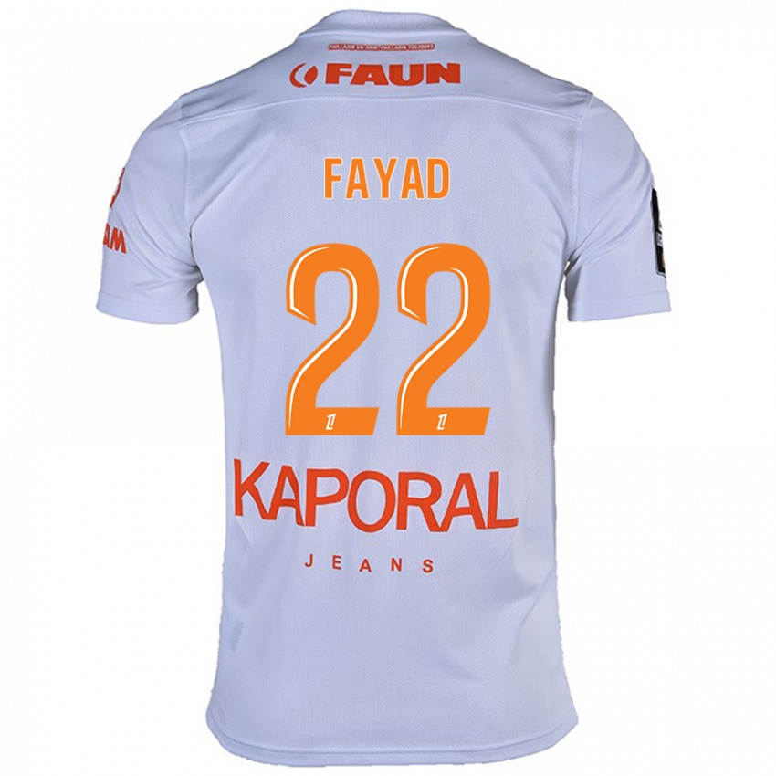 Børn Khalil Fayad #22 Hvid Udebane Spillertrøjer 2024/25 Trøje T-Shirt