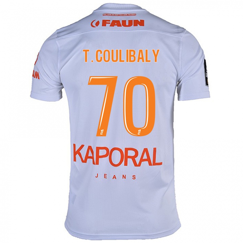 Børn Tanguy Coulibaly #70 Hvid Udebane Spillertrøjer 2024/25 Trøje T-Shirt