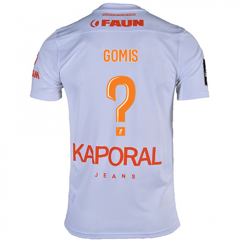 Børn Kabissan Gomis #0 Hvid Udebane Spillertrøjer 2024/25 Trøje T-Shirt