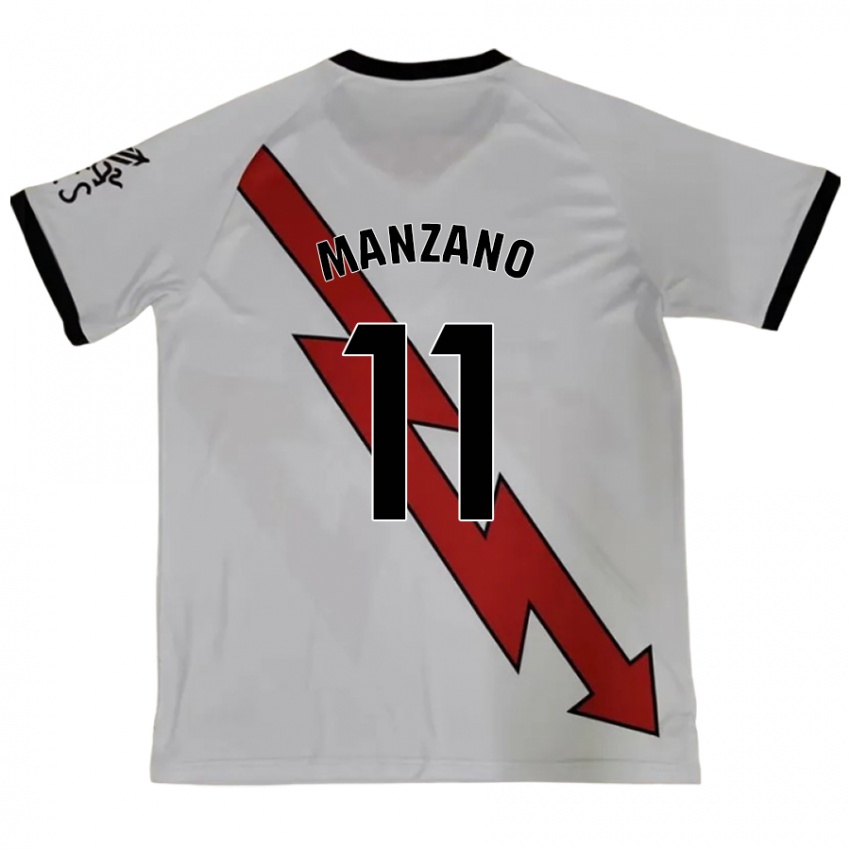 Børn Sergio Manzano #11 Rød Udebane Spillertrøjer 2024/25 Trøje T-Shirt