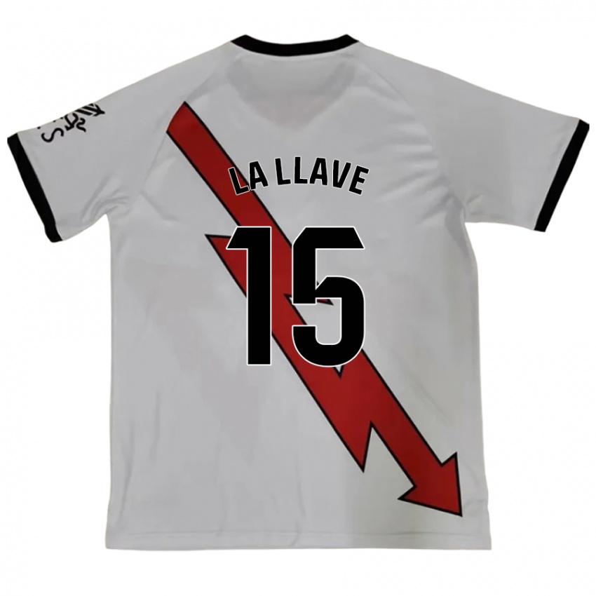 Børn Kevin De La Llave #15 Rød Udebane Spillertrøjer 2024/25 Trøje T-Shirt