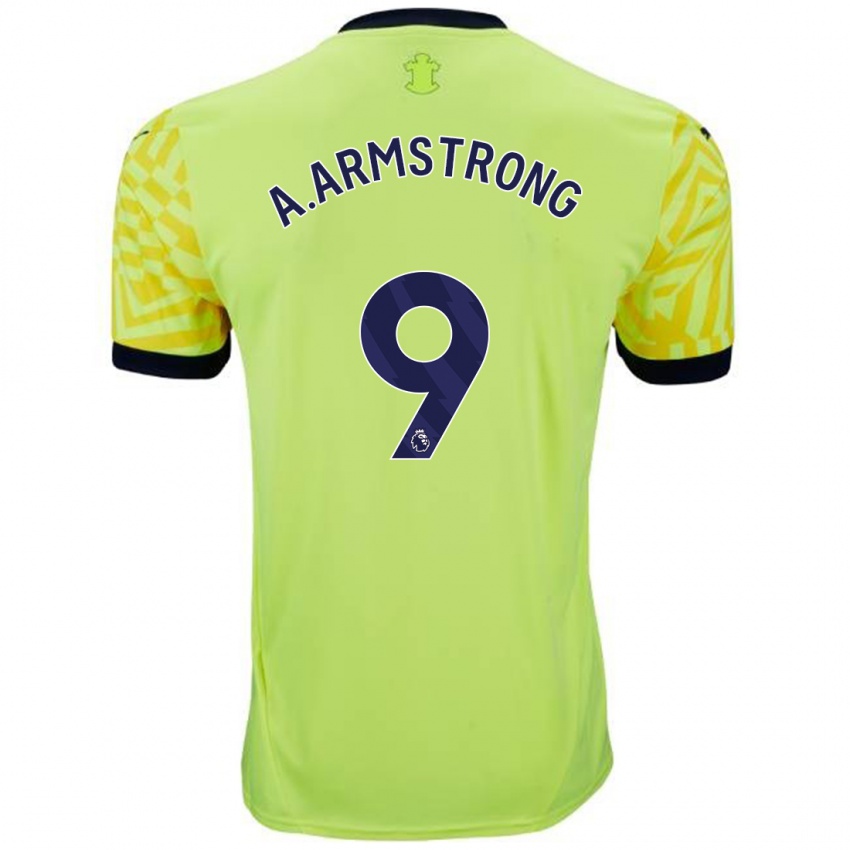 Børn Adam Armstrong #9 Gul Udebane Spillertrøjer 2024/25 Trøje T-Shirt